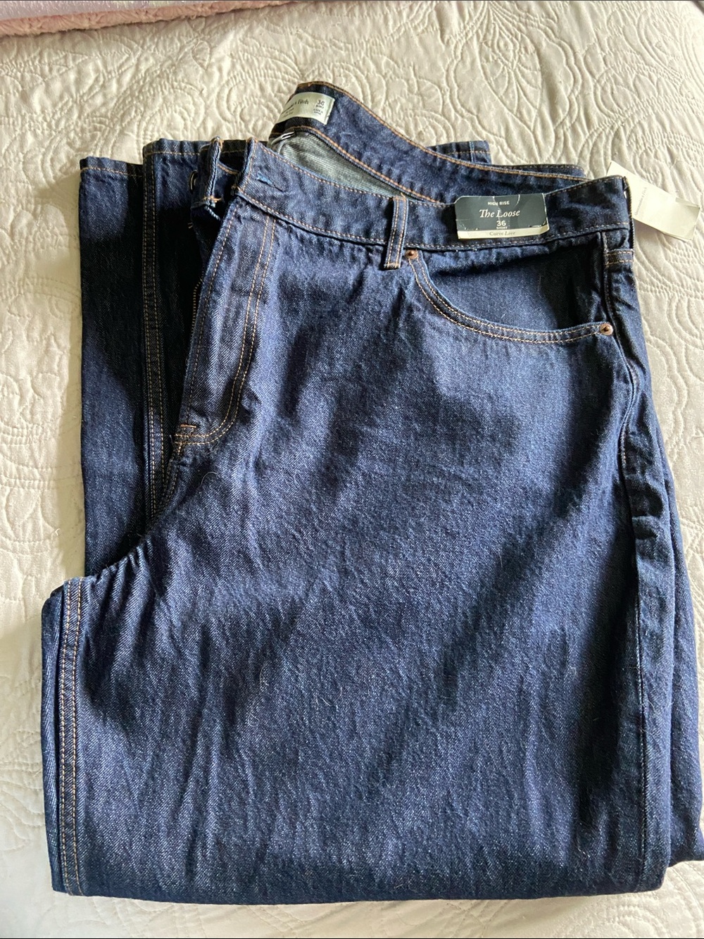 NWT Abercrombie & Fitch The Loose Curve Love size 36 short